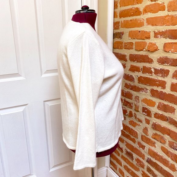 NWT Style & Co Angora Sweater w/ Detachable Scarf - Picture 4 of 5